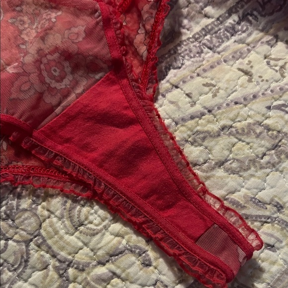 Freya Red and Pink Lace Bra Set - Picture 5 of 16